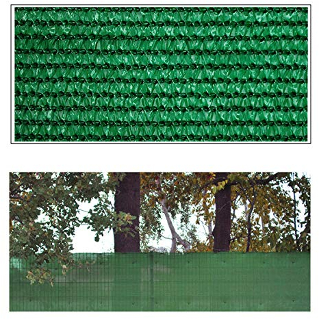 Helo 'P8' Sichtschutznetz Zaunblende 8 m Länge x 1,8 m Höhe (grün) aus HDPE Gewebe, hoch reißest, witterungs- und UV-beständig, ideal als Sichtschutz, Windschutz, Staubschutz oder Sonnenschutz Netz