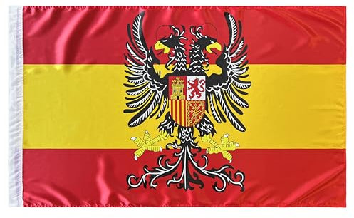 Durabol Bandera de España con Águila Bicéfala 150 x 90 cm Satén