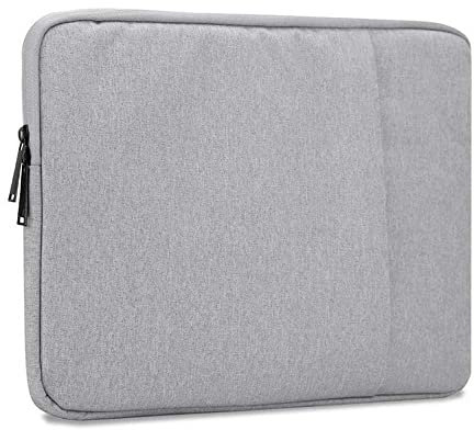 cadorabo Coque Portable 15.6'' Pouces in Gris – Housse pour Ordinateur Portable en Tissue avec Doublure en Velours et Fermeture à Glissière Anti-Rayures – Protection Sleeve Case
