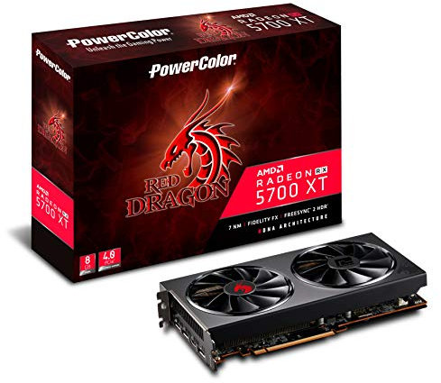 MSI Carte Graphique AMD Radeon PowerColor RX 5700 XT Red Dragon 8Go