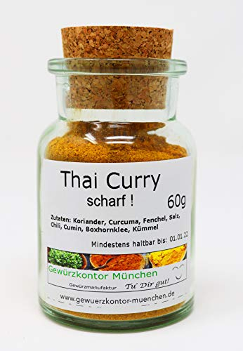 Thai Curry scharf 60g im Glas Gewürzkontor München