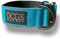 Dog’s Secret Hundehalsband ◆ für große Hunde ◆ S (30 – 45 cm) 5 cm Breit ◆ Leuchtend ◆ Blau