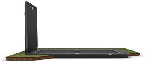 BERG Sport flatground Trampolin rechteckig Champion grau 410 cm mit Sprungwand 14+ | Qualitätstrampolin, Sporttrampolin, Sicheres Trampolin, geeignet ab 14 Jahren