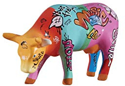 CowParade Vaquinha do Hip Hop (medium Ceramic)
