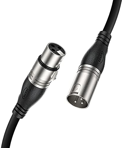 EBXYA Cavo XLR 1M Cavo XLR maschio a femmina Cavo microfono Cavo DMX bilanciato a 3 pin Cavo patch XLR