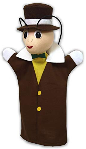 Burattino da mano Grillo Multicolore 28 cm, 22299A