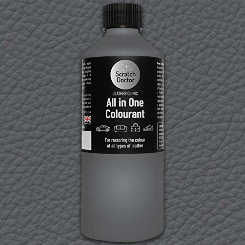 Scratch Doctor All in One Leather Colourant for BMW Self Seal Leather Dye Repair Paint for BMW Leather Car Seats & Interior (Dakota Grey)