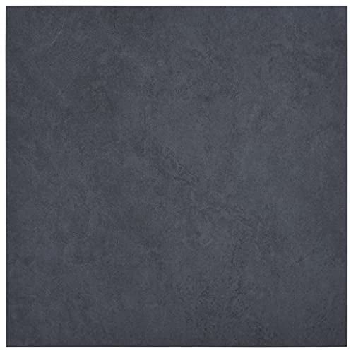 vidaXL Listoni per Pavimenti Autoadesivi in PVC 5,11 m² Marmo Nero