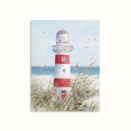 Leuchtturm Leinwand Wand Dekoration Leuchtturm Leinwanddruck - Bilder - Kunstdruck - Leinwand bilder - Wandkunst 30x40 cm