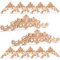 Coloch 12 Pieces Wood Appliques Onlays, Decorative Wooden Applique Trim Carved Unpainted DIY Onlay for Bed, Door, Cabinet, Dresser, Wardrobe, Furniture Decoration, 2 Sizes