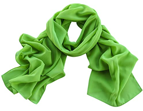 DOLCE ABBRACCIO by RiemTEX Damen Schal Tuch Stola elegante Schals und Tücher Verona aus Chiffon (Apfelgrün)