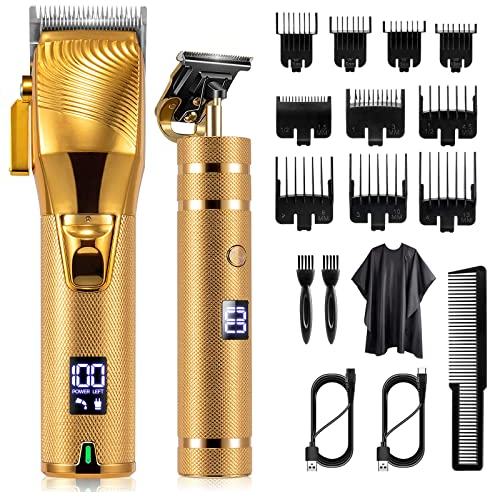Tondeuse Cheveux Hommes, Ensemble De Tondeuse à Cheveux Professionnelle Sans Fil Kit De Coupe De Cheveux Rasoir Homme (1#)
