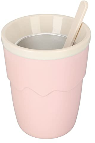 Slushy Cup Slushie Cup Slush Ice Cream Cup Portable Squeeze Cup Squeeze Slushy Maker Cup for Kids Homemade Summer DIY Milk Shake Ice Cream Maker (Pink)