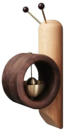 LOSTIS Klangspiel Windspiel Glockenspiele Schnecken-Türklingel im japanischen Stil aus Holz, Messing, Windspiel, Türklopfer, für Aufhängen für Eingangsdekor Windspiele
