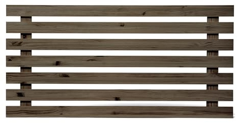 Raw Wood - Kopfteil Bett 130 und 140 cm Ehebett - Nordisches Kopfteil aus Massivholz – Handgefertigt in Spanien - Aino Raw Gray