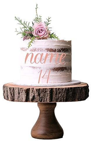 Personalised Acrylic Cake Charm Word Number Script Font A 3 4 5 6 Acrylic Cake Topper Letter Alphabet Decoration for Wedding Anniversary Birthday (5inch (125mm) 1word/name, Pastel Baby Pink)