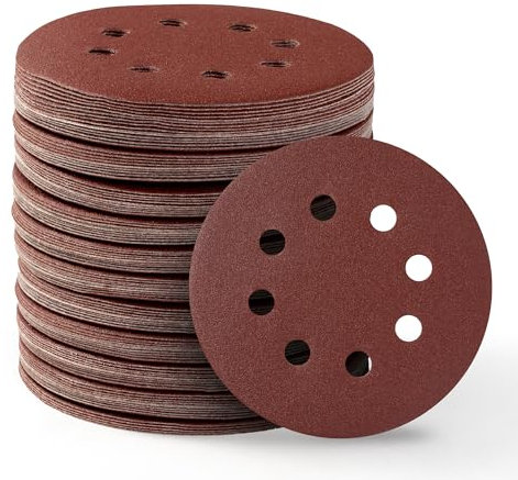 SATC Sanding Discs 150 Grit 110PCS Orbital Sander Discs 125mm Hook and Loop Round Orbital Sander Pads for Sanding