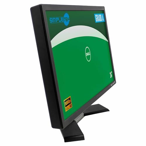 SIMPLETEK – 24 Full HD LCD Screen Monitor | With VGA, DVI Ports | Resolution 1920 x 1200 | VESA 100x100 (Refurbished)