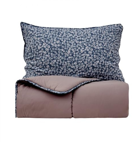 KARACA Dexie Doppel Bettdecken Set, Rosa, 200x200, 50x70 cm - ergestellt aus Hochwertigem Polyester für Luxuriösen Schlafkomfort