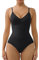 SHAPERX Body Contenitivo Modellante Senza Cuciture - Guaina Snellente con Controllo della Pancia e Coppe Estraibili, UK-SZ5433-Black-L/XL