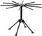 Ourokhome Collapsible Pasta Drying Rack, Plastic Spaghetti Hanger Noodle Dryer Stand with 10 Bar Handles for Homemade Fresh Spaghetti, Stable, Easy Storage and Quickly Set Up (Black)