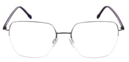 Rodenstock Brille mit Sehstärke für Damen optional mit Sonnenbrillentönung oder Blaulichtfilter, Quadratisch, gefertigt aus Titan (inklusive Brillenetui)