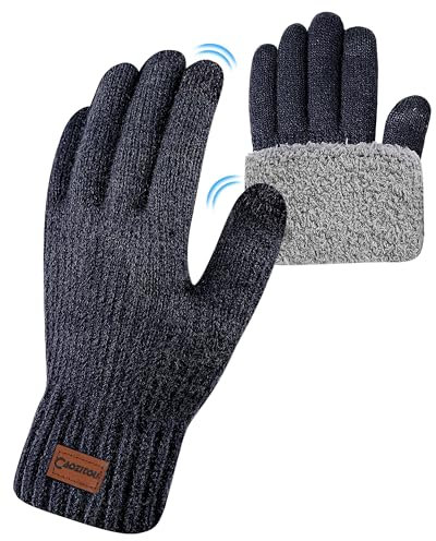 CAOZITOU Winterhandschuhe Handschuhe Herren