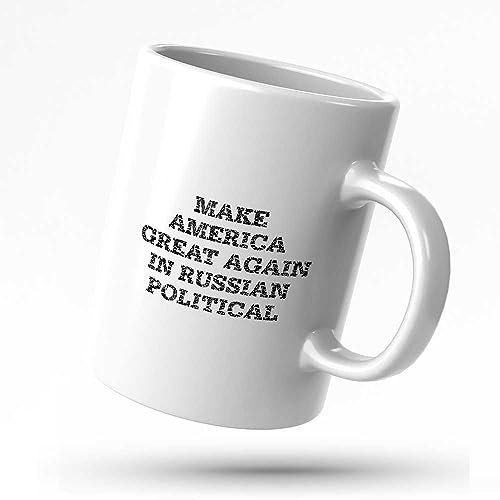 Tasse für Frauen, Aufschrift Make America Great Again in Russian, politische Tasse, lustige Geschenkidee