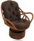 Wasserdichtes Papasan-Stuhlkissen für den Außenbereich, 120 x 60 x 10 cm, drehbar, Wippkissen für Garten, Hängematten, Veranda, Hinterhof, Papasansessel, Kissen ohne Stuhl im Lieferumfang enthalten,