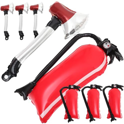 ifundom Feuerlöscher-ballon-set – 2 Stile 8 Stück Feuerwehr-partyzubehör Feuer-party-gastgeschenke Feuerlöscher-dekorationen