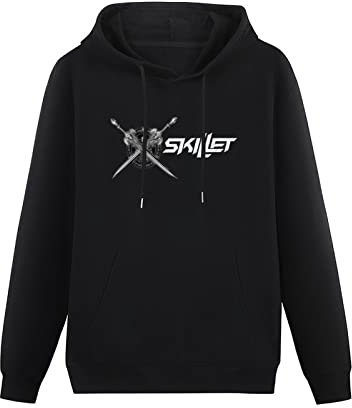 Glove Spa Mens Hoodie Skillet Band Baumwolle Kurzarm Pure cotton is more hygroscopic Black S