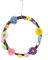 NZDFH Türkranz Ostern Deko Rattan Kranz Osterkranz Haustür Eier Dekoration Rattan Ring Osterdeko zum Aufhängen Frühlingskranz Easter Decoration 19cm
