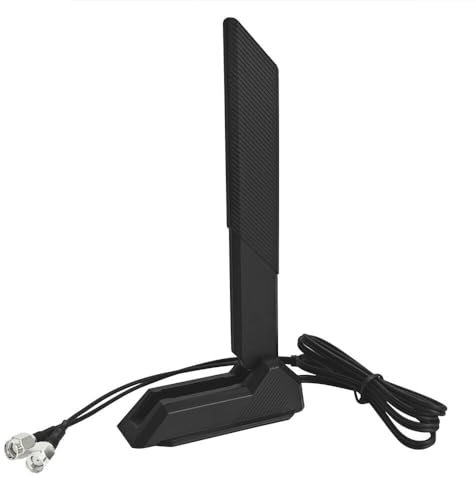 HSSDTECH Black Flachkabel Flex WiFi Antenne für ASUS 2T2R ROG Strix B660-I Z590-E Z690-A Z690-E Z690-I X570-E Z590-F Z590-I Z690-A Z690-F Z690-G Gaming X570-PRO Gaming Z690-PLUS ProArt Z690-CREATOR