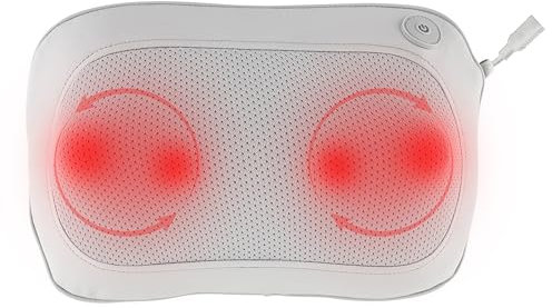 TERRAILLON - MULTI MASSAGER - Massage and heating cushion, Shiatsu Multizone massage, Relanxing and anti-stress, 4 massage heads, 2 directions of rotation, Soothing warmth, USB-C, Leather and Mesh,