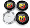 4 Stück Nabendeckel für FIAT Punto Abarth 500 Stilo Ducato Palio Bravo Doblo 60mm, Radnabenkappen, Felgendeckel, Wheel Caps für Auto Ersetzen Nabendeckel, ABS Auto Zubehör Radnaben