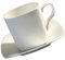 KOCKSHION 1set Tazza Ceramica Con Piattino Quadrato Per Caffè e Tè Retro Per Pomeriggi Perfetta Per Bevande Calde e Freddo