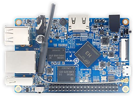 Orange Pi PC Plus H3 Quad Core OpenSource Mini placa con 1 GB de RAM 8 GB eMMc Flash, compatible con Android Ubuntu Debian (placa única)