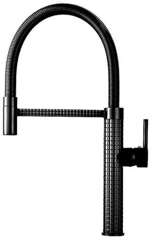 Robinet de cuisine gris mat à poignée unique – Robinet d'évier moderne avec installation de pont finition noire élégante pour un contrôle facile de l'eau et une décoration de cuisine améliorée