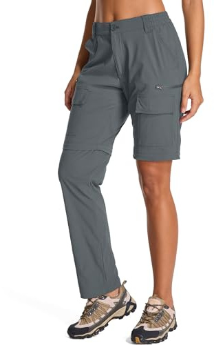 Jogwits Pantalone Trekking Donna, Convertibile Pantaloni da Donna Leggeri | Leggero Traspirante Asciugatura Rapida Pantaloni, Safari Esterni Estate Pantaloni da Lavoro Tecnici per Escursionismo