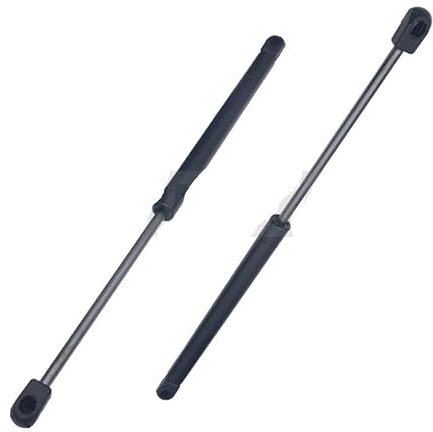 Resorte Gas Capó 2 Piezas, 300 N 300-600 Mm Soportes Elevación Amortiguadores Almacenamiento Ventanas RV Mueble TV Cubierta Cama Ventana Trasera Caravana Soporte Elevación Capó Delantero(300N 350mm)