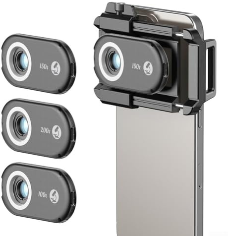 Microscopio móvil de alta definición 200X con el microscopio portátil de Digitaces del Dermatoscopio del PDA de la luz del LED
