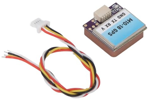 SALALIS Langstrecken-GPS-Modul mit Keramikantenne für FPV-Renndrohne, Hochleistungs-M10-Chip-GPS-Modul für RC-Drohnen, SH1.0 4P-Anschluss- für Vielseitige Installation
