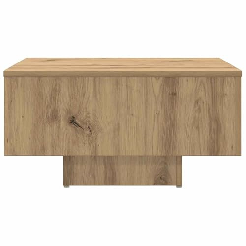 WGYHOME Couchtisch Artisan-Eiche 60x60x31,5 cm Holzwerkstoff mit Stauraum – Stabiler Beistelltisch für Wohnzimmer, Lounge & TV-Bereich
