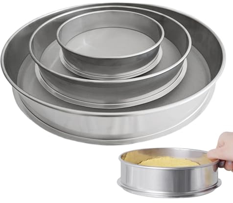 keloppasit Tamis à Terre,Lot de 3 grilles à Mailles Fines Robustes en Acier Inoxydable - Passoire à Terre pour Sol,pour la, Les Roches, la Maison, Le Jardin et Le