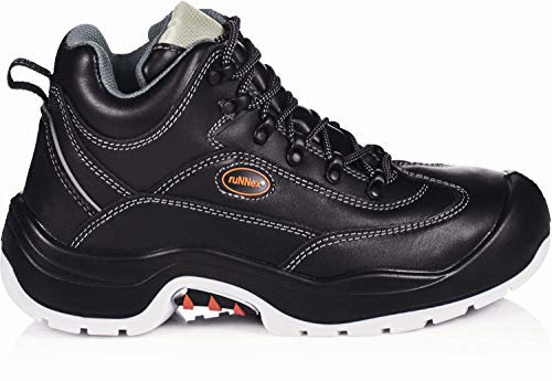 ruNNex Sicherheitshochschuhe S3 TeamStar Halbstiefel BGR 191, Größe 48, schwarz, 5301