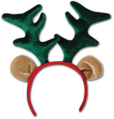 Red, Green & Brown Christmas Reindeer Boppers (Pack of 1) - Vibrant Design, Perfect Accessory for Festive Events, Parties, Dress-Up, Role-Play, & More Halloween Halloween