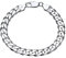 JEWLIX Herren 925 Sterling Silber Panzerkette Armband, 8mm Breit, Hochglanz, Karabiner, 23cm