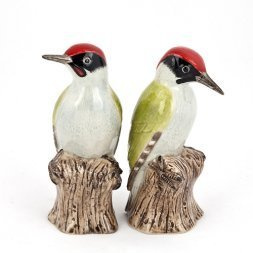 Quail Ceramics Specht Salz & Pfefferstreuer