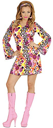 W WIDMANN MILANO Party Fashion - Kostüm Groovy Style 70er Jahre, Kleid, Hippie, Faschingskostüme
