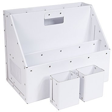 Bigso Box of Sweden 163129001 Tragbarer Organizer, Faserplatte, Weiß, 35,5 x 20,5 x 28,5 cm